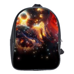 Nebula Galaxy Stars Astronomy School Bag (large)