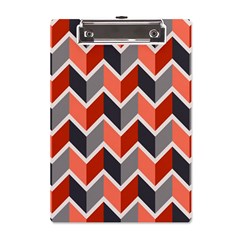 Colorful Zigzag Pattern Wallpaper Free Vector A5 Acrylic Clipboard by artworkshop