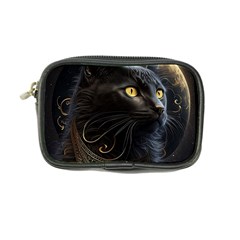 Ai Generated Cat Moon Feline Cute Coin Purse by Ravend