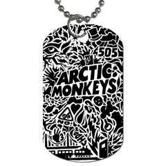 Arctic Monkeys Digital Wallpaper Pattern No People Creativity Dog Tag (one Side) by Sudhe