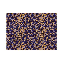 Spiral Pattern Texture Fractal Circle Geometry One Side Premium Plush Fleece Blanket (mini) by Ravend