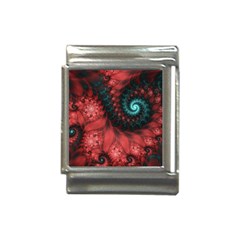 Fractal Spiral Vortex Pattern Art Digital Italian Charm (13mm)