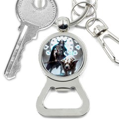 Ai Generated Viking God Fantasy Dog Norse Man Bottle Opener Key Chain by danenraven