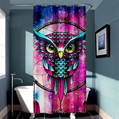 Owl Dreamcatcher Shower Curtain 36  X 72  (stall)  by Jancukart