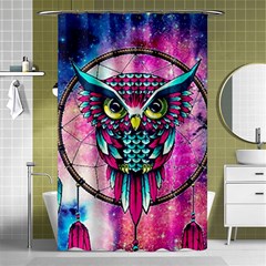 Owl Dreamcatcher Shower Curtain 48  X 72  (small) 