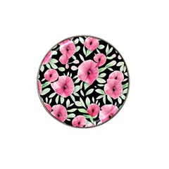 Watercolor Flowers Botanical Foliage Hat Clip Ball Marker (4 Pack) by GardenOfOphir