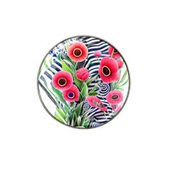 Cherished Blooms – Watercolor Flowers Botanical Hat Clip Ball Marker (10 Pack) by GardenOfOphir