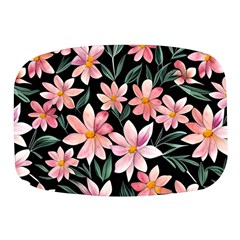 Classy Botanicals – Watercolor Flowers Botanical Mini Square Pill Box by GardenOfOphir