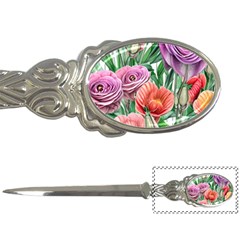 Captivating Watercolor Flowers Letter Opener by GardenOfOphir