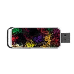 Abstract Painting Colorful Portable Usb Flash (one Side)