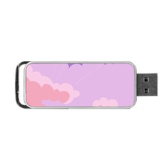 Sky Nature Sunset Clouds Space Fantasy Sunrise Portable Usb Flash (one Side)