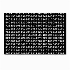 Pi Circle Diameter Circumference Ratio Radius Postcard 4 x 6  (pkg Of 10) by Ravend