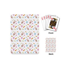 Easter Bunny Pattern Hare Easter Bunny Easter Egg Playing Cards Single Design (mini) by Ravend