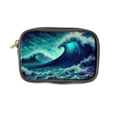 Ai Generated Waves Ocean Sea Tsunami Nautical Fantasy Coin Purse by Ravend