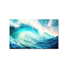 Tsunami Waves Ocean Sea Nautical Nature Water Nature Sticker (rectangular) by Ravend