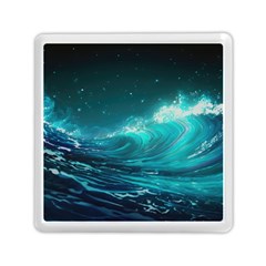 Tsunami Waves Ocean Sea Nautical Nature Water Memory Card Reader (square) by Ravend