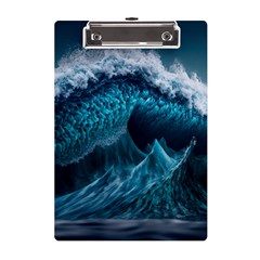 Tsunami Waves Ocean Sea Water Rough Seas 6 A5 Acrylic Clipboard