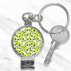 Background Pattern Graphic Beautiful Wallpaper Art Nail Clippers Key Chain by Ravend