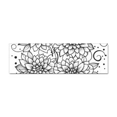 Flowers Template Line Art Pattern Coloring Page Sticker Bumper (10 Pack) by Ravend