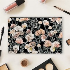 Vibrant And Alive Watercolor Flowers Cosmetic Bag (large) by GardenOfOphir