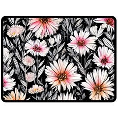 Bountiful Blossoms One Side Fleece Blanket (large) by GardenOfOphir