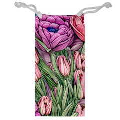 Chic Choice Classic Watercolor Flowers Jewelry Bag