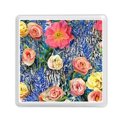 Captivating Watercolor Flowers Memory Card Reader (square) by GardenOfOphir