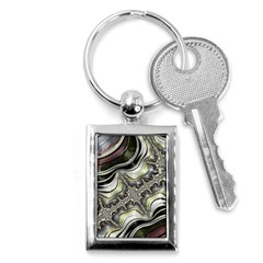 Fractal Background Pattern Texture Abstract Design Art Key Chain (rectangle)