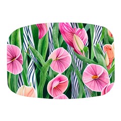 Classy Watercolor Flowers Mini Square Pill Box by GardenOfOphir