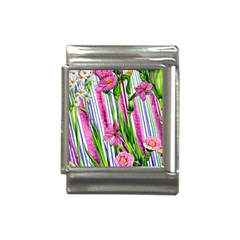 Cherished Blooms – Watercolor Flowers Botanical Italian Charm (13mm) by GardenOfOphir