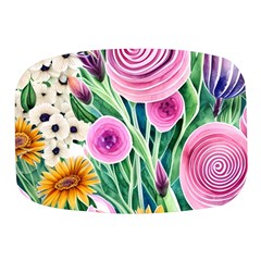 Cheerful And Captivating Watercolor Flowers Mini Square Pill Box by GardenOfOphir