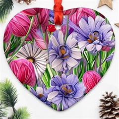 The Perfect Pattern For Your Cottagecore Aesthetics Heart Ornament (two Sides)