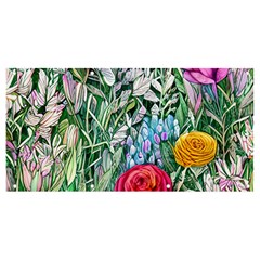 Cottagecore Tropical Flowers Banner And Sign 8  X 4  by GardenOfOphir