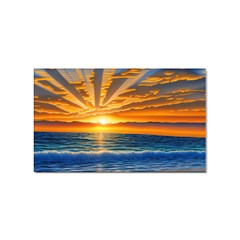 Sunset Scenic View Photography Sticker (rectangular) by GardenOfOphir