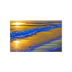 Waves Of Gold Sticker (rectangular) by GardenOfOphir