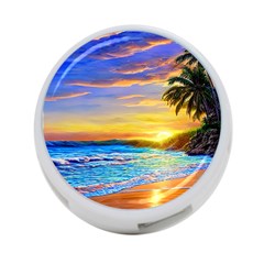 Sunrise At The Beach 4-port Usb Hub (one Side) by GardenOfOphir