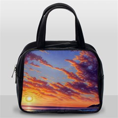 Summer Sunset Over Beach Classic Handbag (one Side) by GardenOfOphir