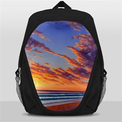 Summer Sunset Over Beach Backpack Bag by GardenOfOphir