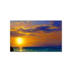 Nature Sunset Sticker (rectangular) by GardenOfOphir