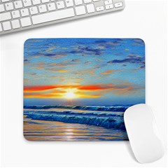 Reflecting On A Perfect Day Large Mousepad by GardenOfOphir