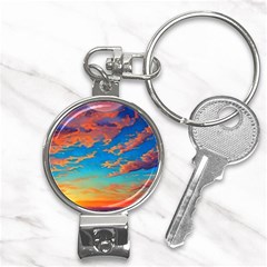 Waves Crashing On The Shore Nail Clippers Key Chain