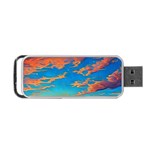 Waves Crashing On The Shore Portable USB Flash (One Side) Front