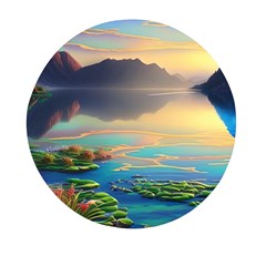 Exquisite Sunset Mini Round Pill Box by GardenOfOphir