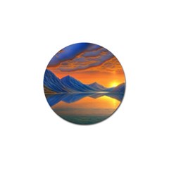 Glorious Sunset Golf Ball Marker by GardenOfOphir