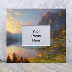 Marvelous Sunset White Wall Photo Frame 5  X 7  by GardenOfOphir