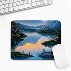 Somber Lake Sunset Small Mousepad