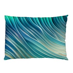 Pastel Ocean Waves Pillow Case by GardenOfOphir
