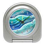 Pastel Beach Wave I Travel Alarm Clock Front