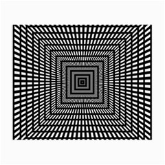 Focus Squares Optical Illusion Background Pattern Small Glasses Cloth by Ravend