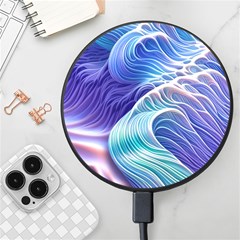 Majestic Ocean Waves Wireless Fast Charger(black)